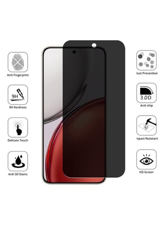 واقي شاشة 2 في 1 لهاتف Honor X9d 5G مع غشاء عدسة الكاميرا، زجاج مقسّى مضاد للتجسس، غشاء واقي شاشة مضاد للخدش - Image 5